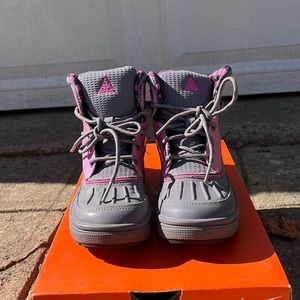 Nike Girl’s Pink and Grey Hiking Boots